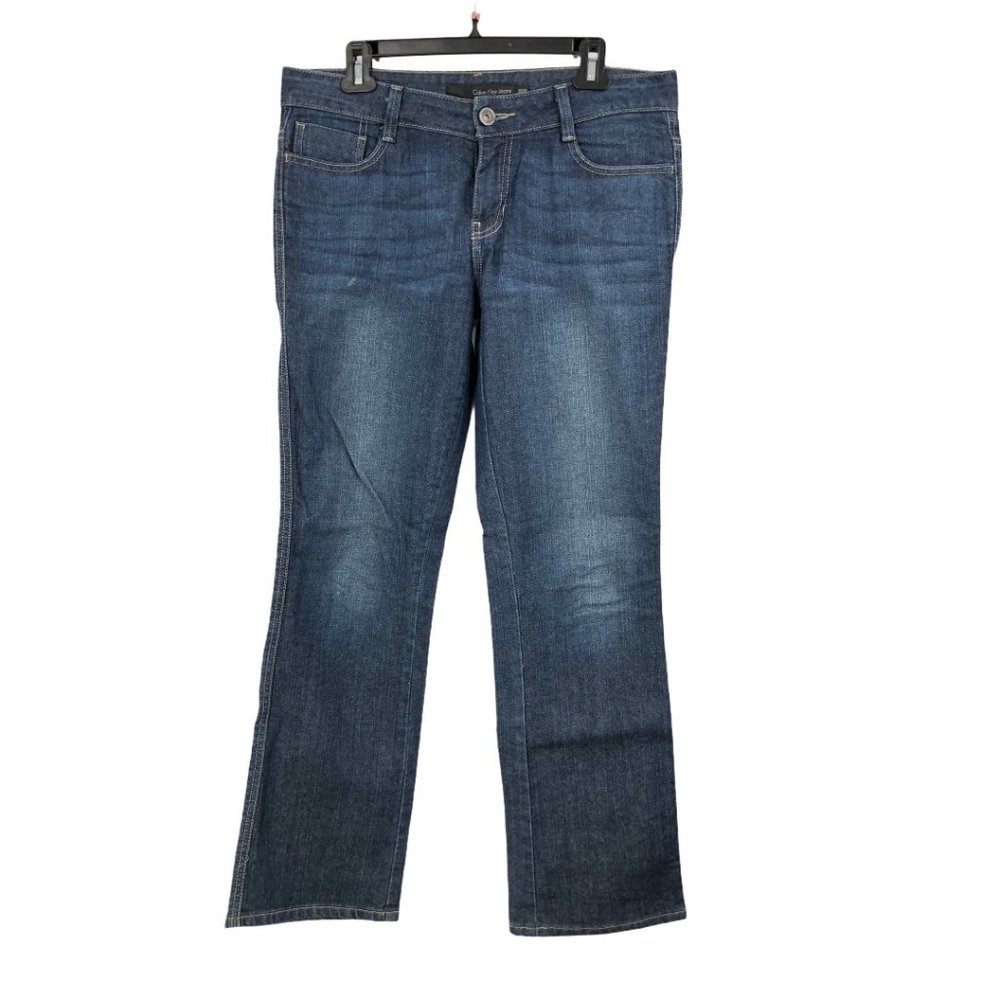 Calvin Klein Jeans Lean Bootcut Blue Cotton Spandex Jeans 30/10